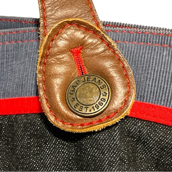 GAP Y2K Reversible Denim/Corduory Hand Bag - Picture 5 of 12